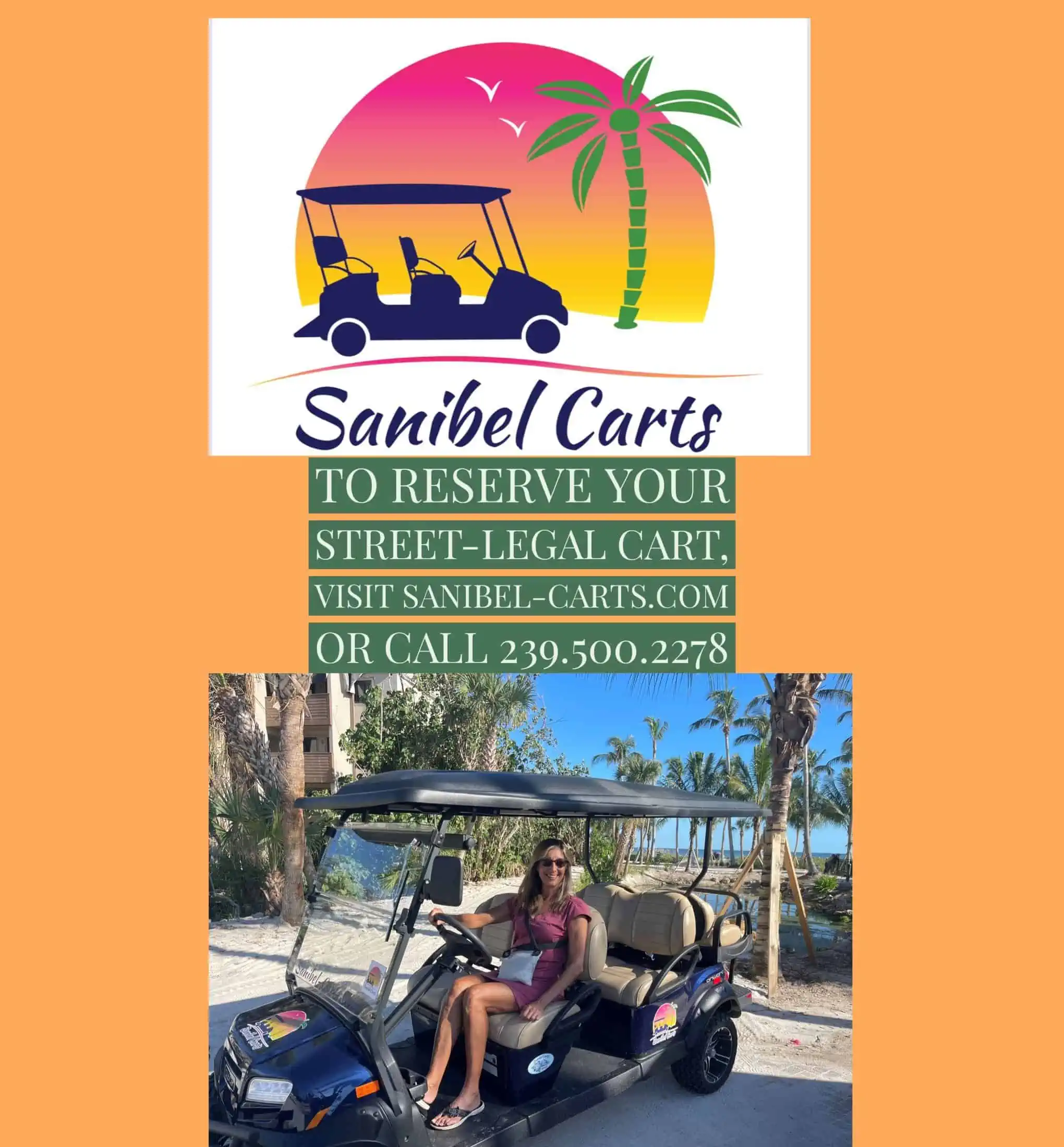Sanibel Carts is the familyowned golf cart rental business on Sanibel